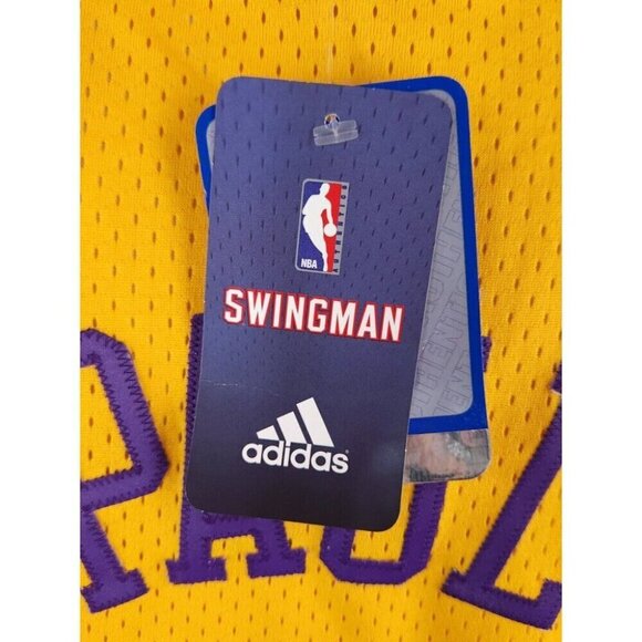 NBA Adidas New Orleans Hornets Chris Paul #3 Swingman Jersey XL Mens Yellow NWT - Picture 9 of 14